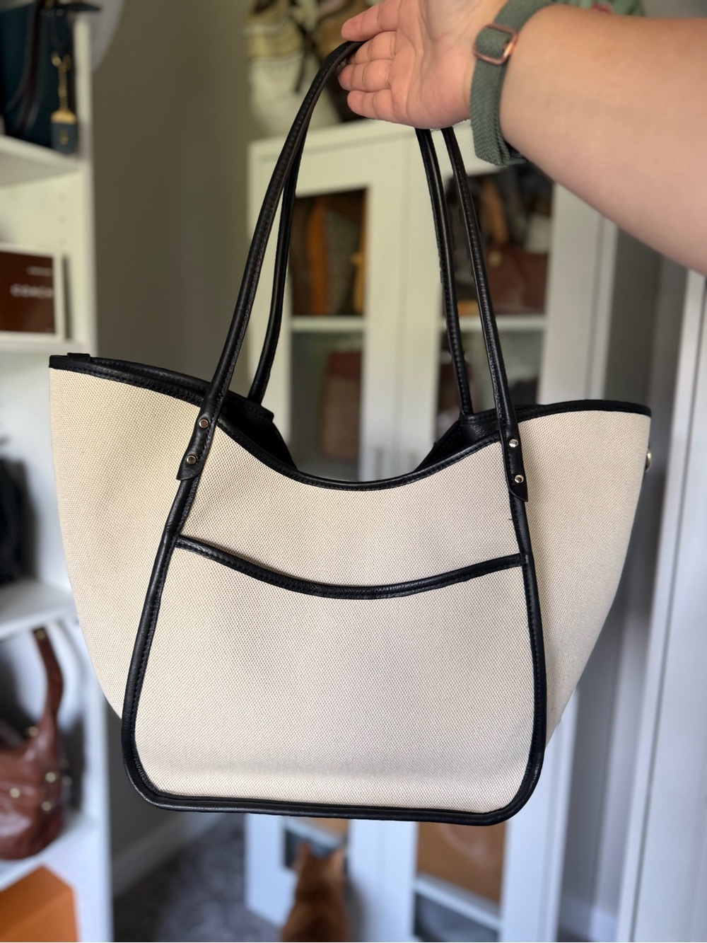 Aimee Kestenberg Lenny’s Tote with Black Trim - Picture 2 of 6